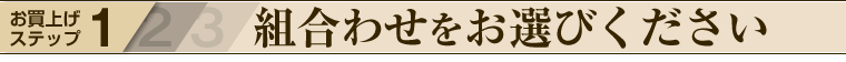 組み合わせをお選びください