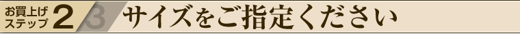 サイズをご指定ください